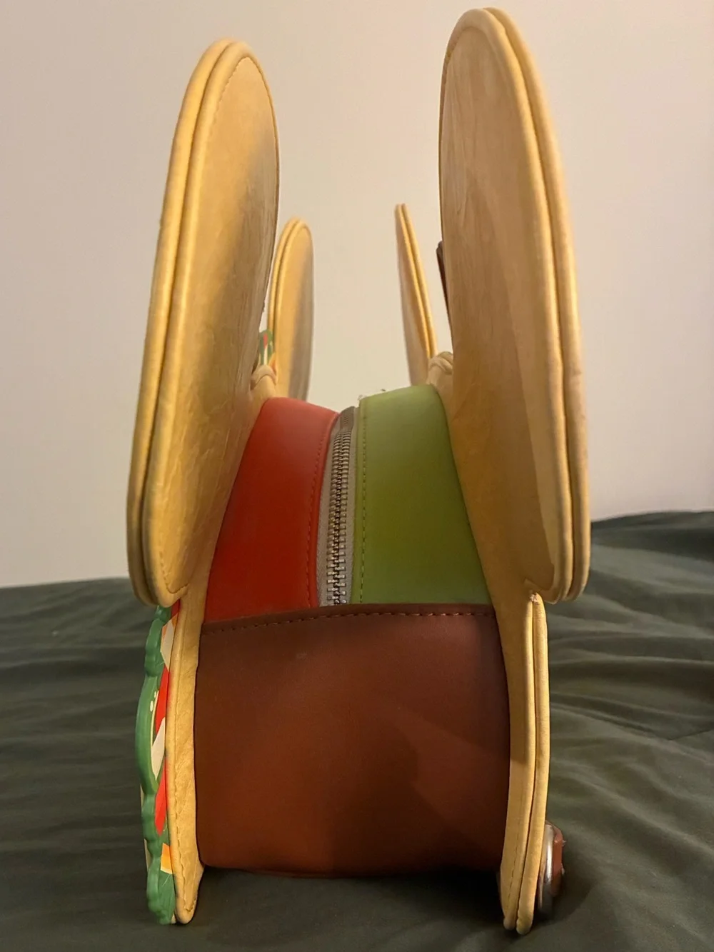 Loungefly Yellow Mickey Ears Taco Crossbody/Backpack Bag